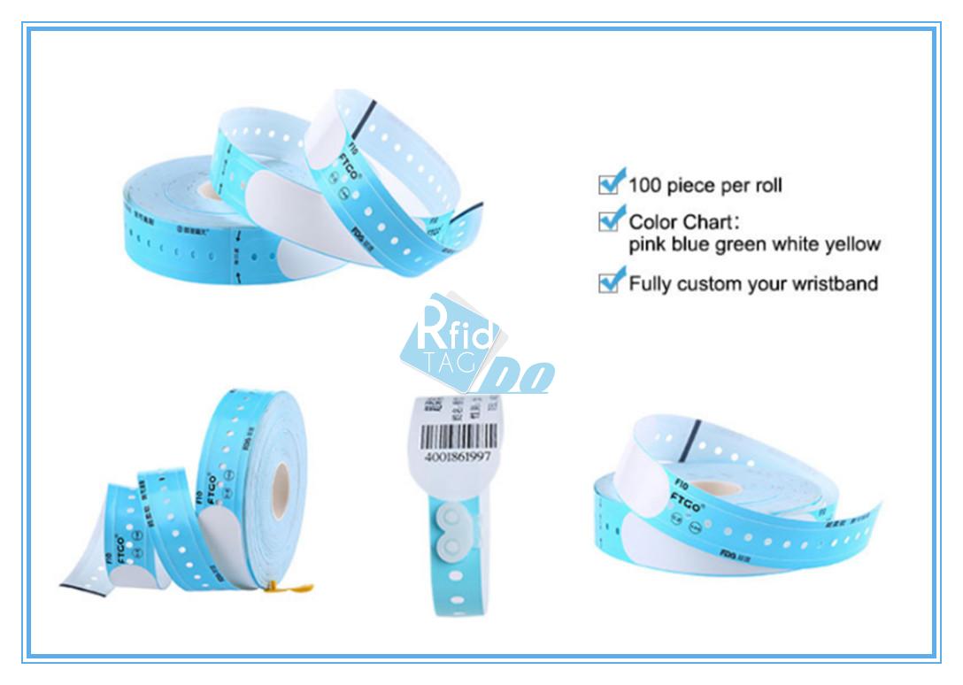 Event Access Control MIFARE Ultralight C Disposable thermal printable wristband